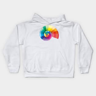 Rainbow Ammonite Kids Hoodie